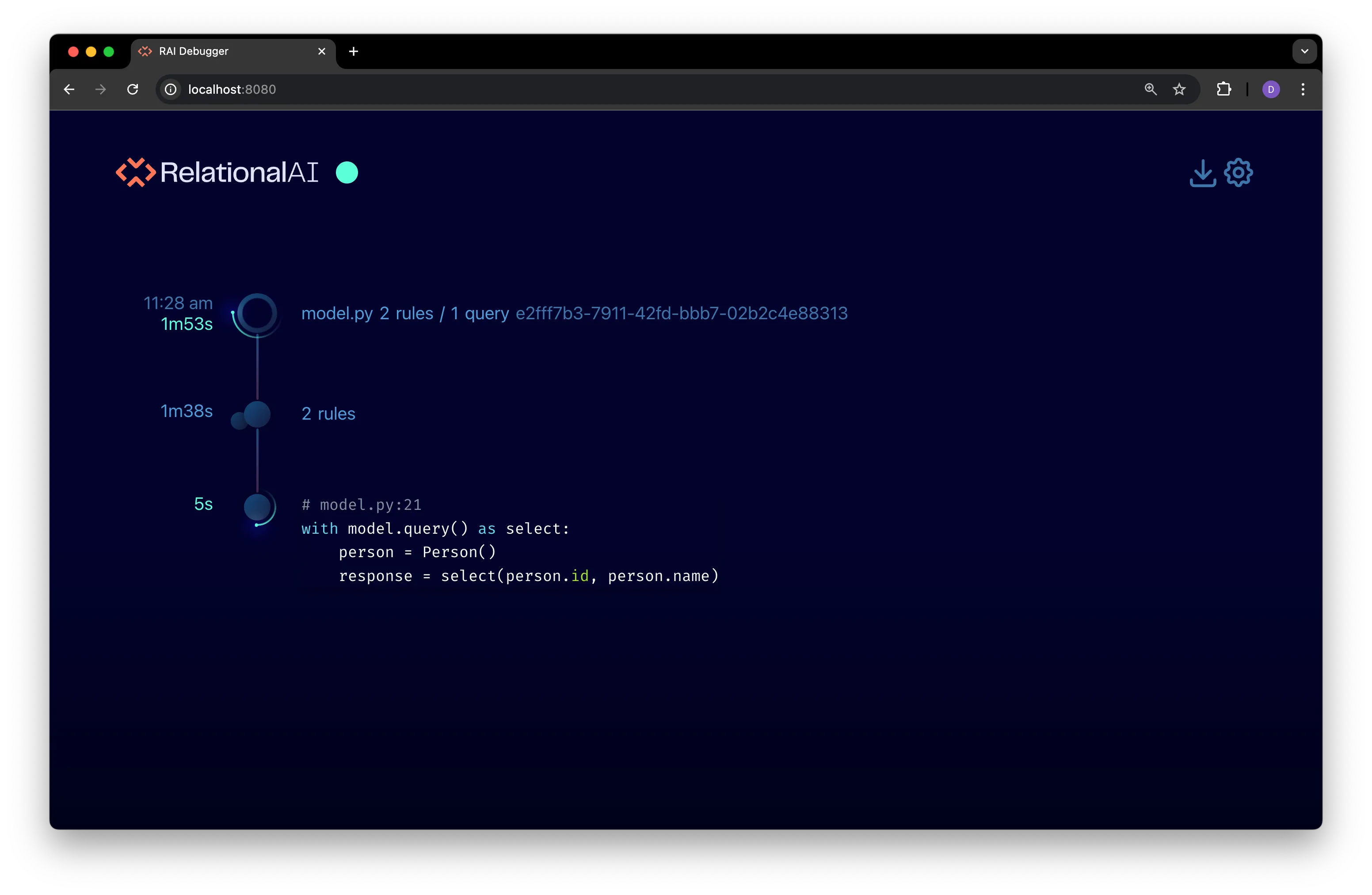 The Debugger Timeline