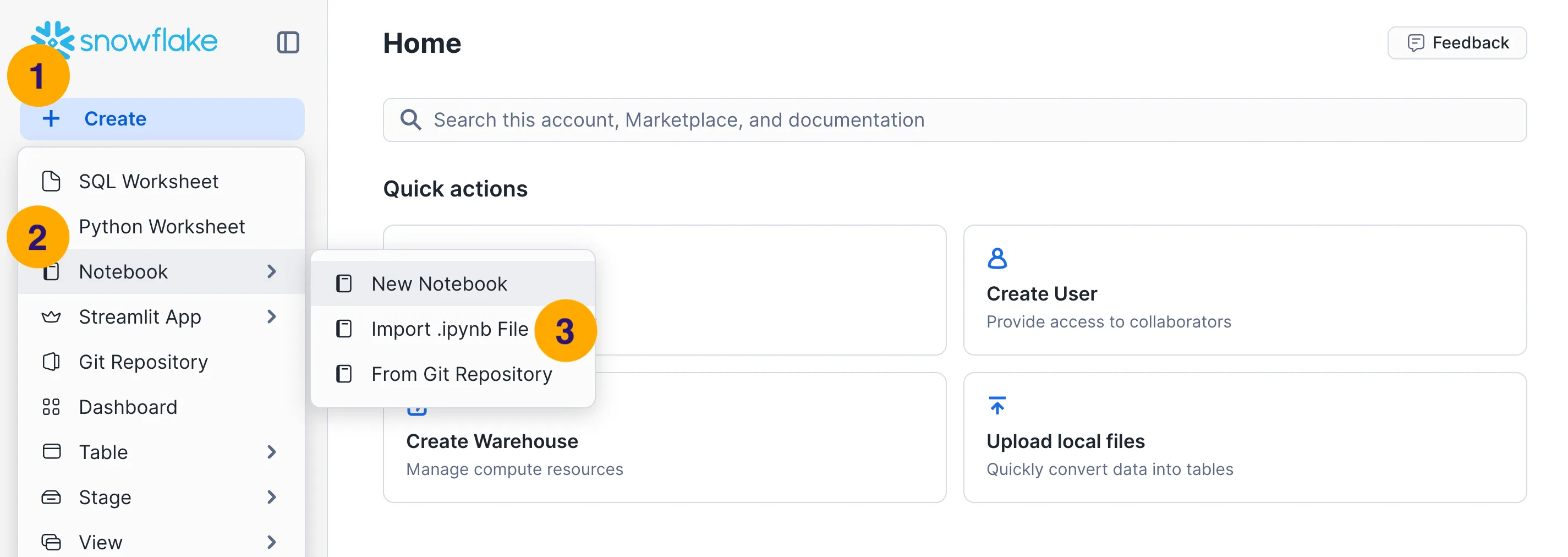 Import the sample notebook