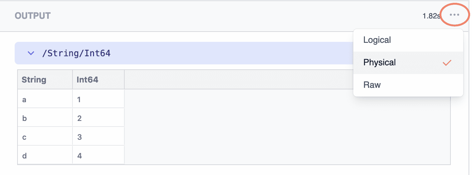 change query display type