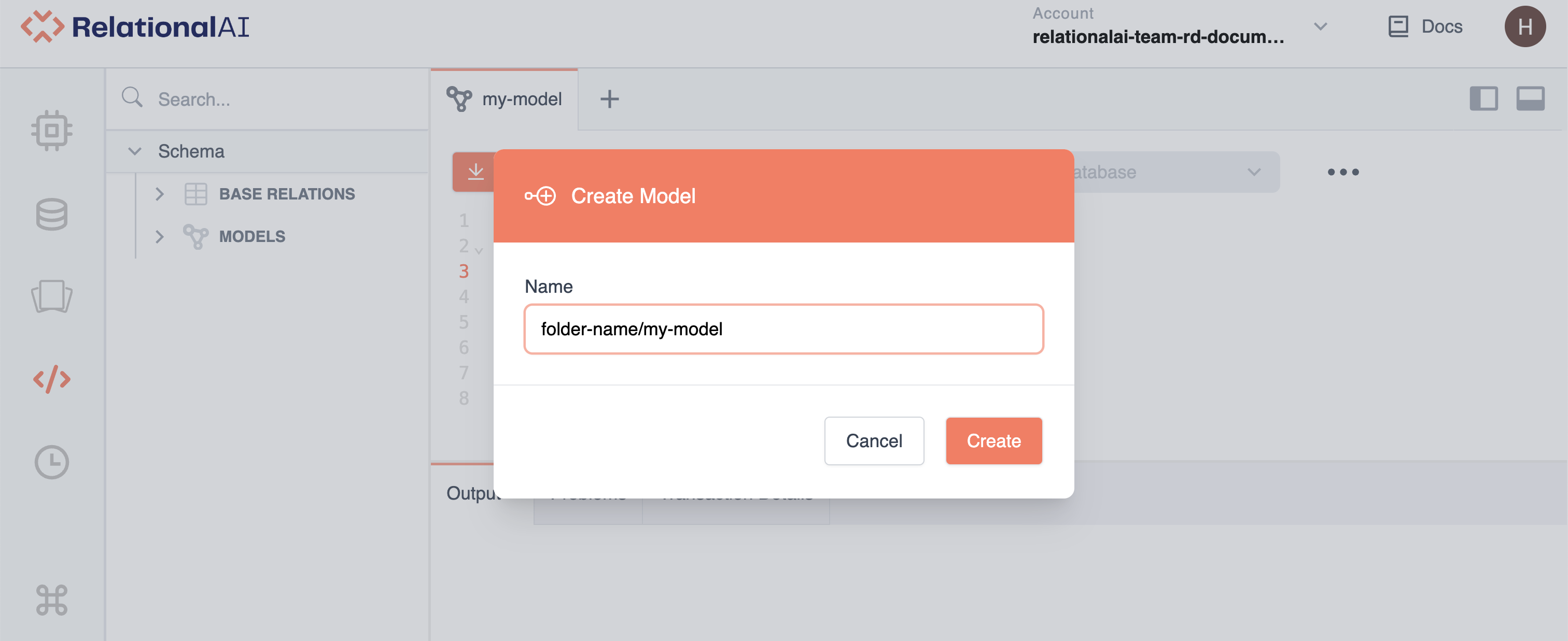 create model folder